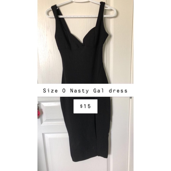 Size 0 Nasty Gal LBD - Picture 1 of 1